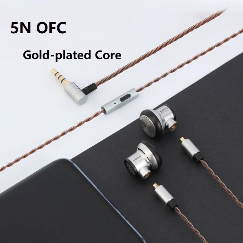HIFI In Ear Earphones Bass Stereo 16mm Dynamic Earbuds Detachable MMCX OFC Cable