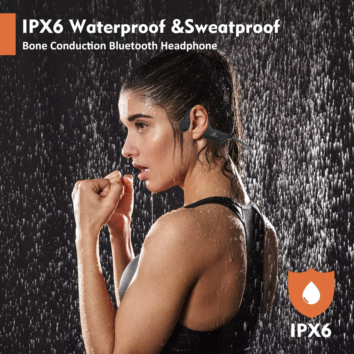 DG08 Bone Conduction Headphone Wireless Bluetooth Waterproof Sport Running