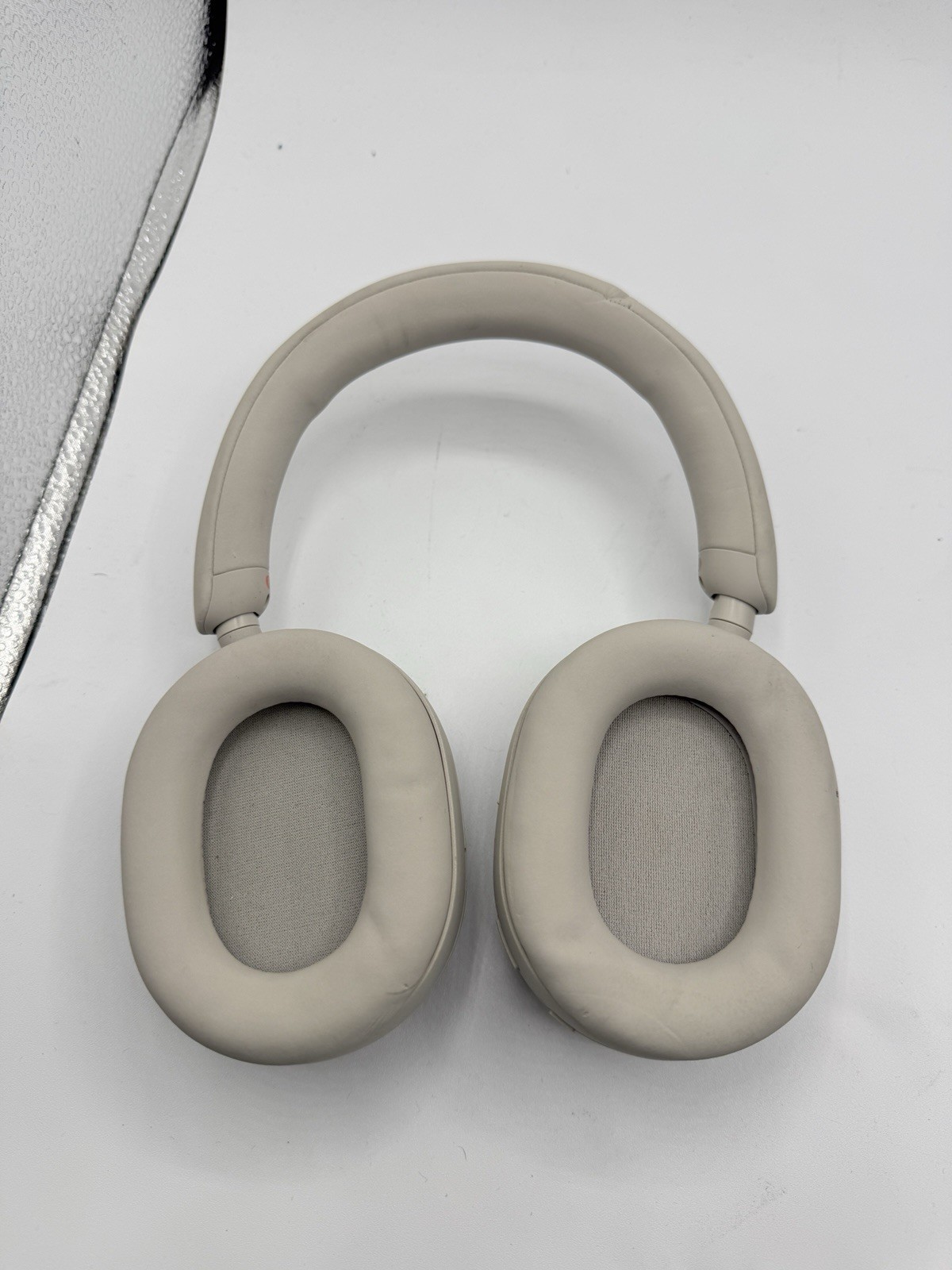 Sony WH-1000XM5 Wireless Noise Canceling Headphones – White/Beige
