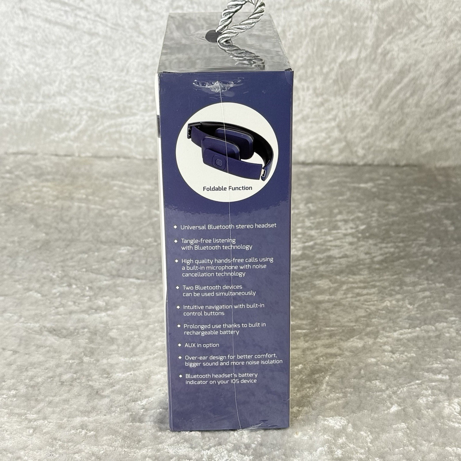 RLX Bluetooth Stereo Headset – RLX-100 – Navy Blue – New, Sealed