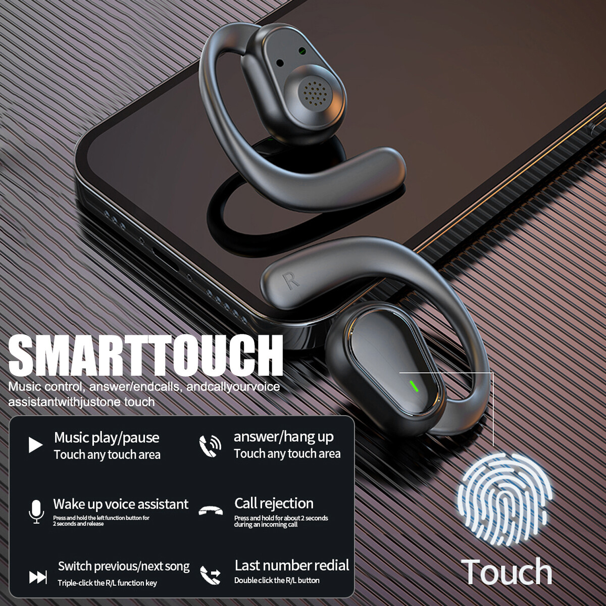 NEW TWS Bluetooth 5.3 Headsets Wireless Earphones Stereo Outdoor Sport Headphone