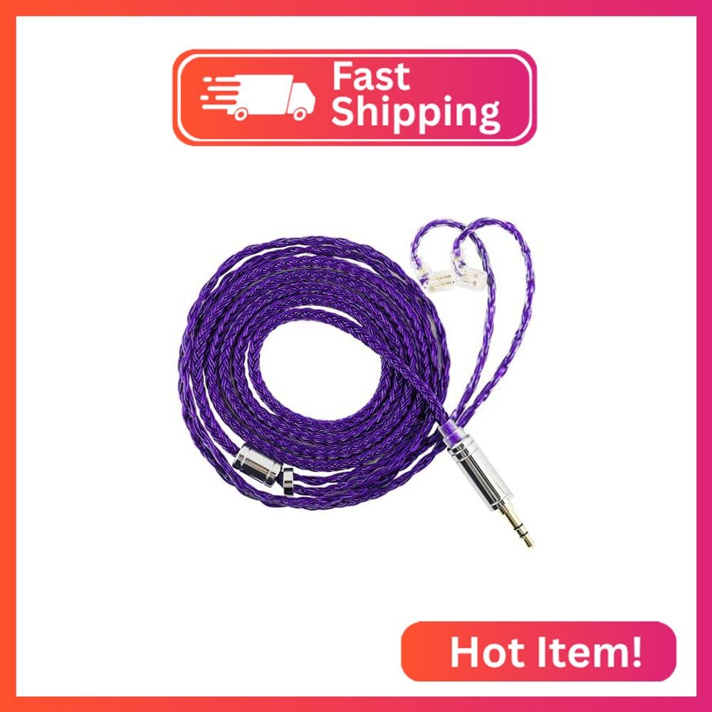 Linsoul Tripowin Zonie IEM Cable, 16 Core Silver Plated Earphone Upgraded Cords,