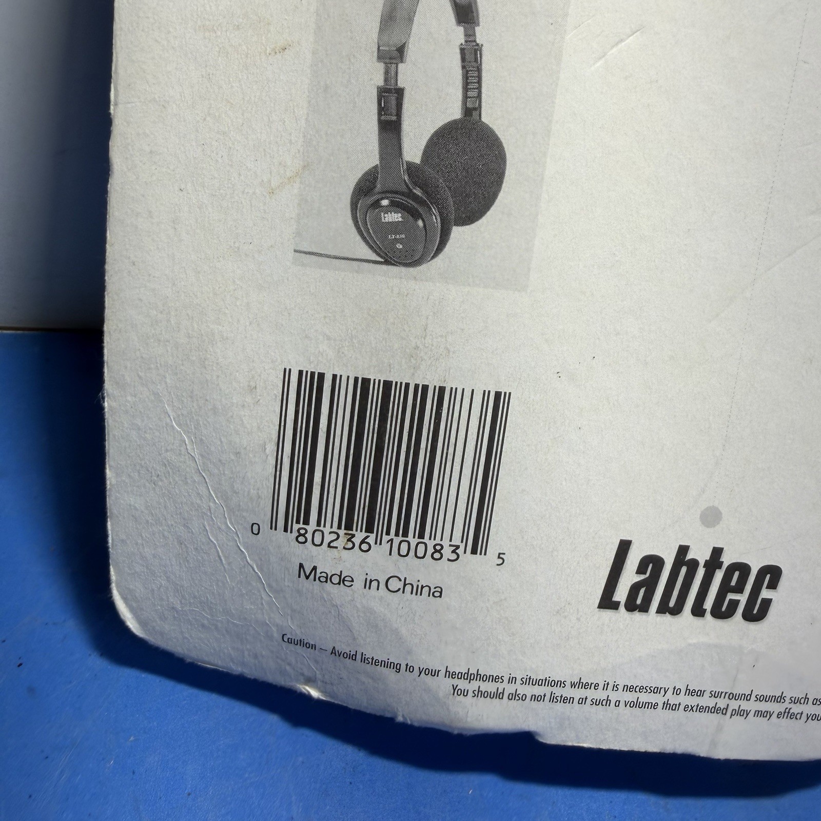 Vintage Labtec LT-810 Stereo Headphones NEW Sealed Old School