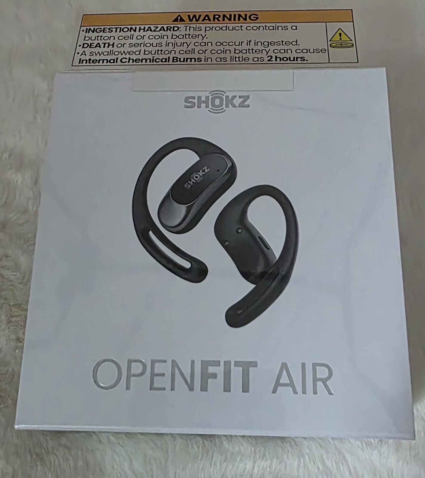 SHOKZ OpenFit Air Open Ear True Wireless Earbuds with Charging Case Black