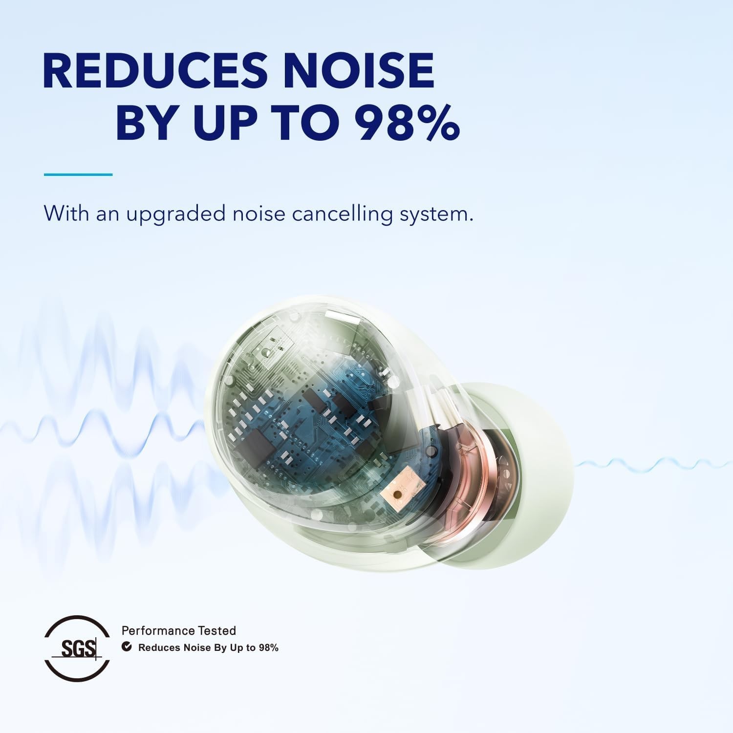 Soundcore Space A40 Wireless Earbuds Auto-Adjustable ANC Hi-Res Sound 50Hr Play