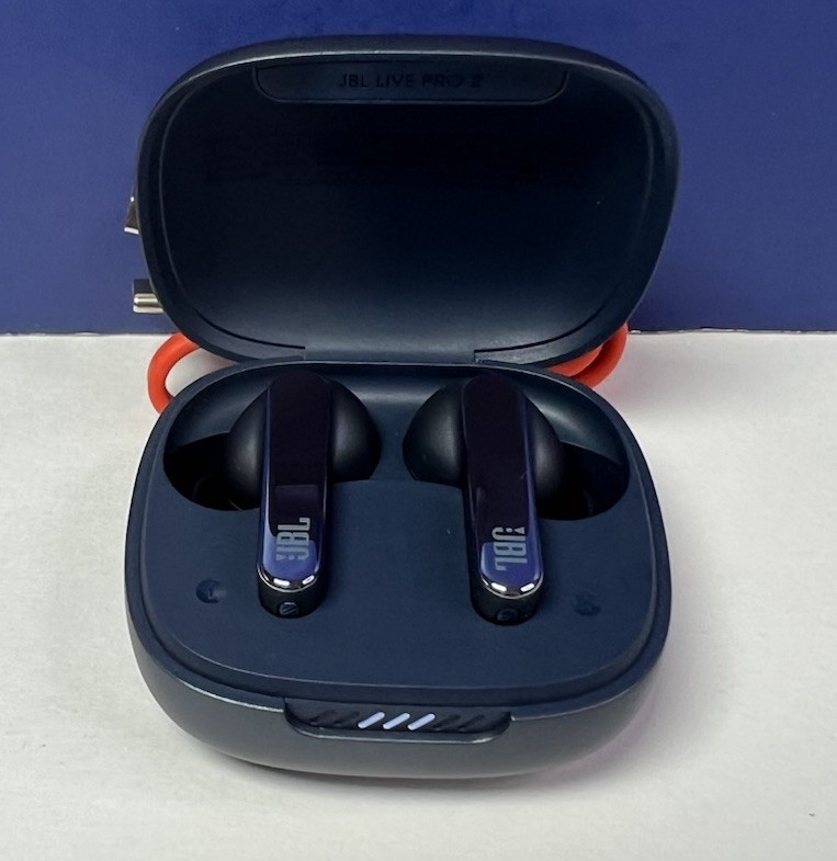 JBL Live Pro 2 TWS In-Ear Noise Cancelling Truly Wireless Headphones Blue VGC
