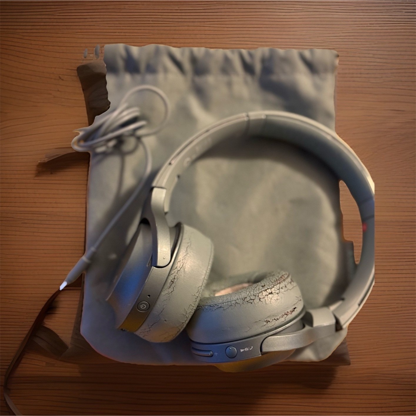 Sony WH-H800 Wireless Bluetooth Headband Headphones Sage Ear-Pad – Work Great!
