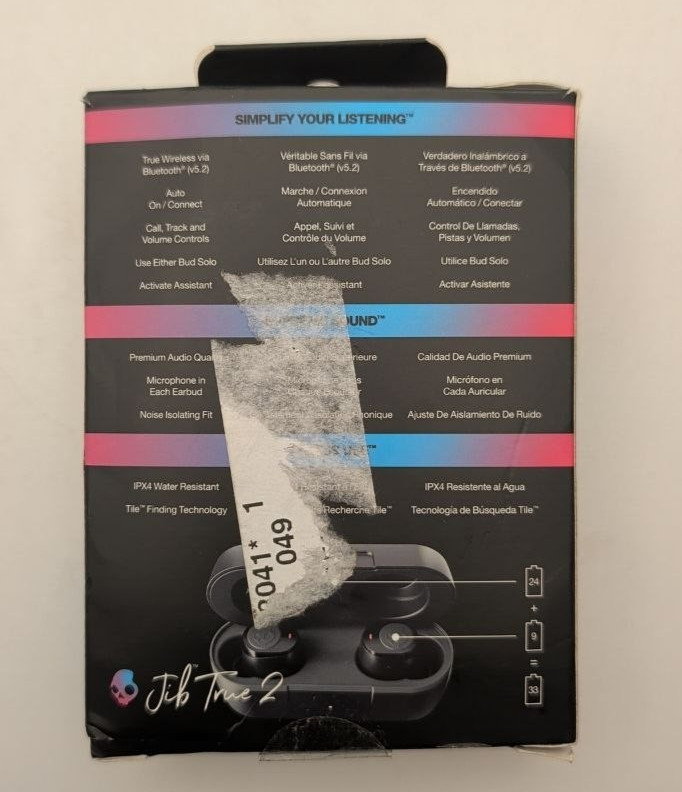 Skullcandy Jib True 2 Wireless Earbuds In-Ear Bluetooth Water & Sweat Resistant