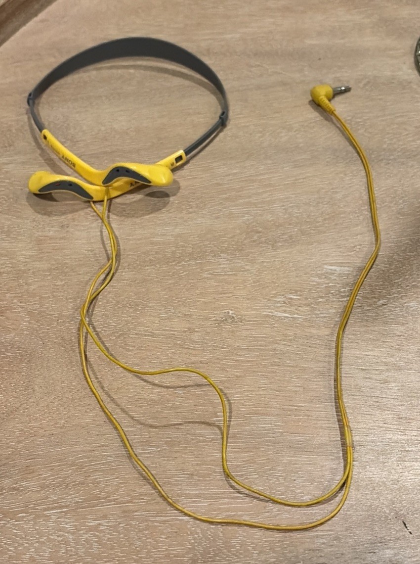 Sony MDR-W14 Vintage Headphones – Rare Short Cord Version