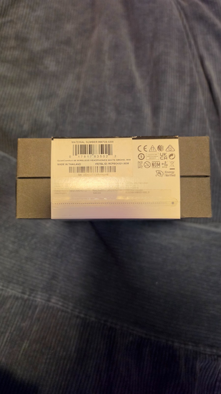 NEW Bose QuietComfort 45 Headphones Brand New Unopened White Smoke USB-C charge