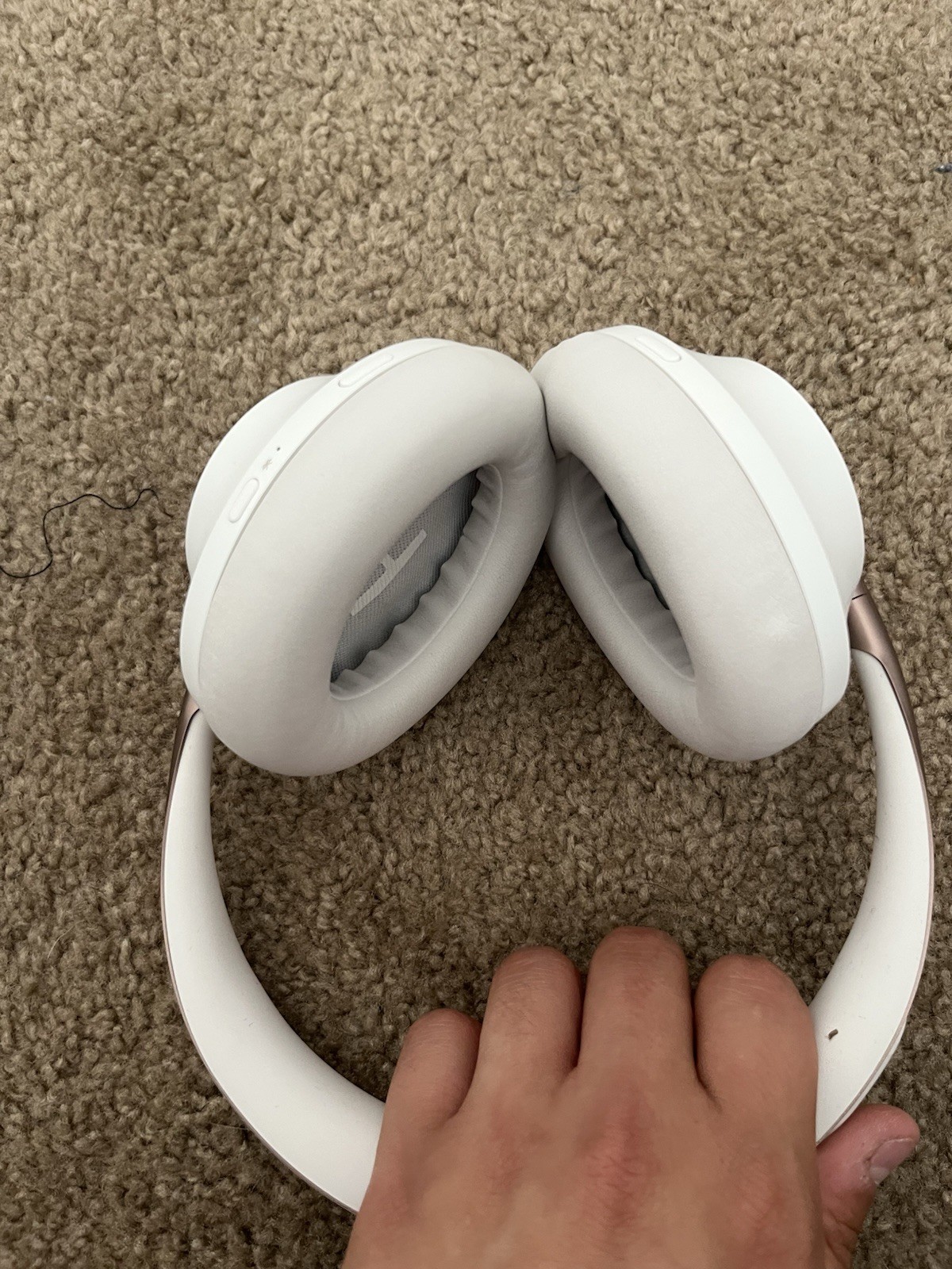 Bose White/Gold On-Ear Headband Headphones w/ Hard Case & USB Cable