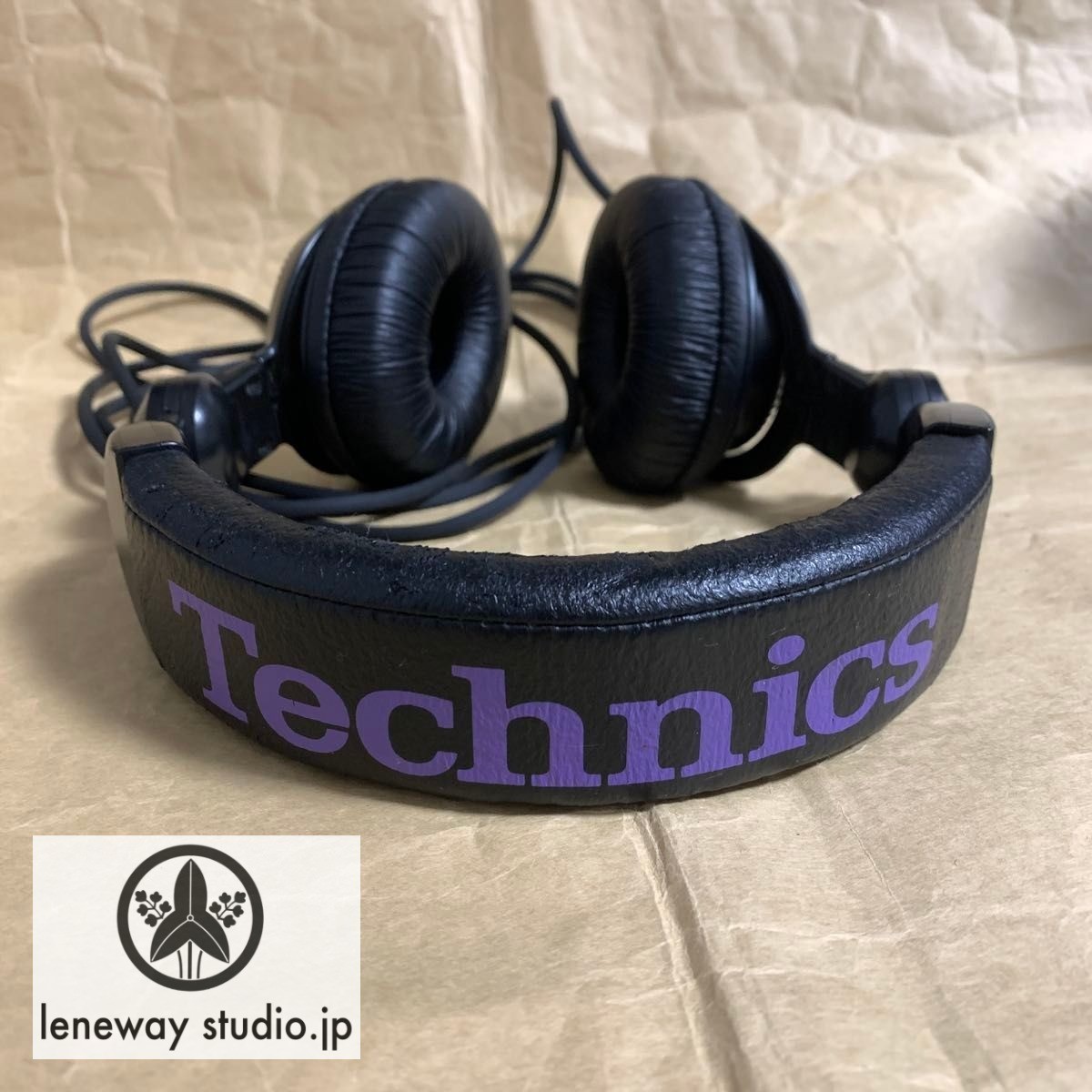 Technics RP-DJ1200 DJ Headphones Used Black & Purple Discontinued model Japan