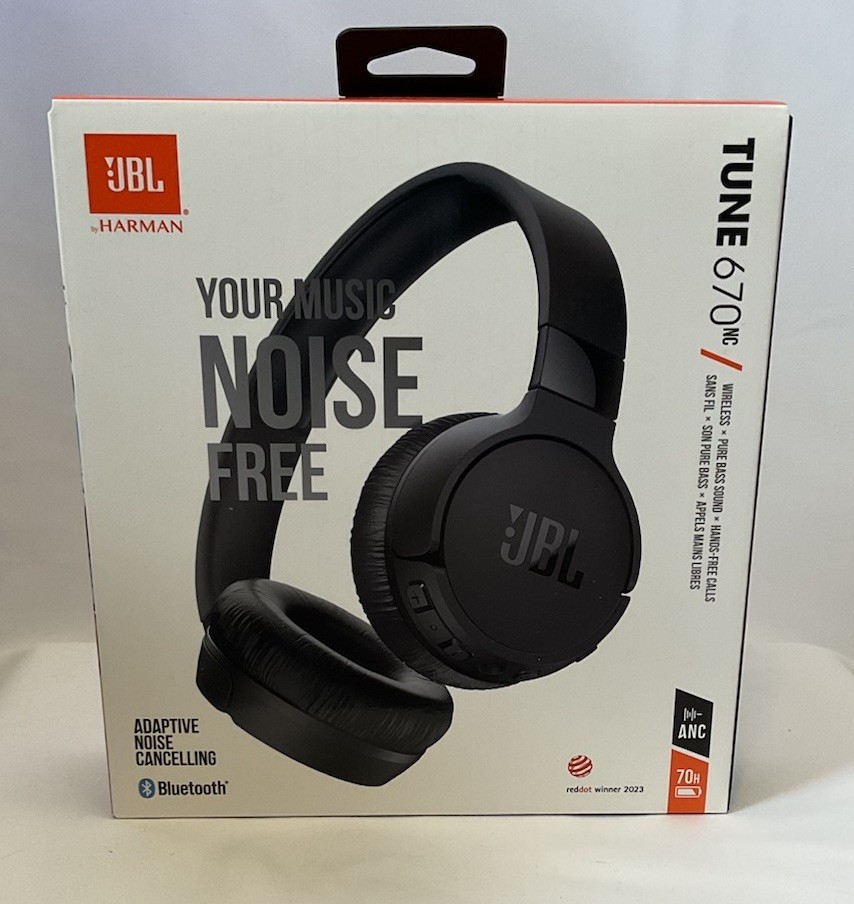 JBL Tune 670NC Over the Ear Bluetooth Headphones Black NEW/UNOPENED