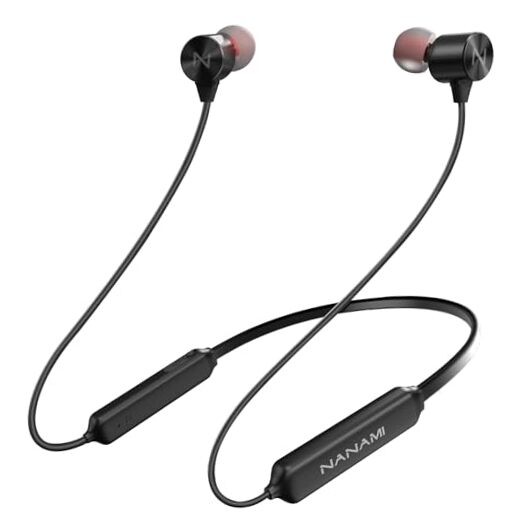 Earbuds, Update Bluetooth Wireless Headphones, IPX7 Waterproof, Black with red