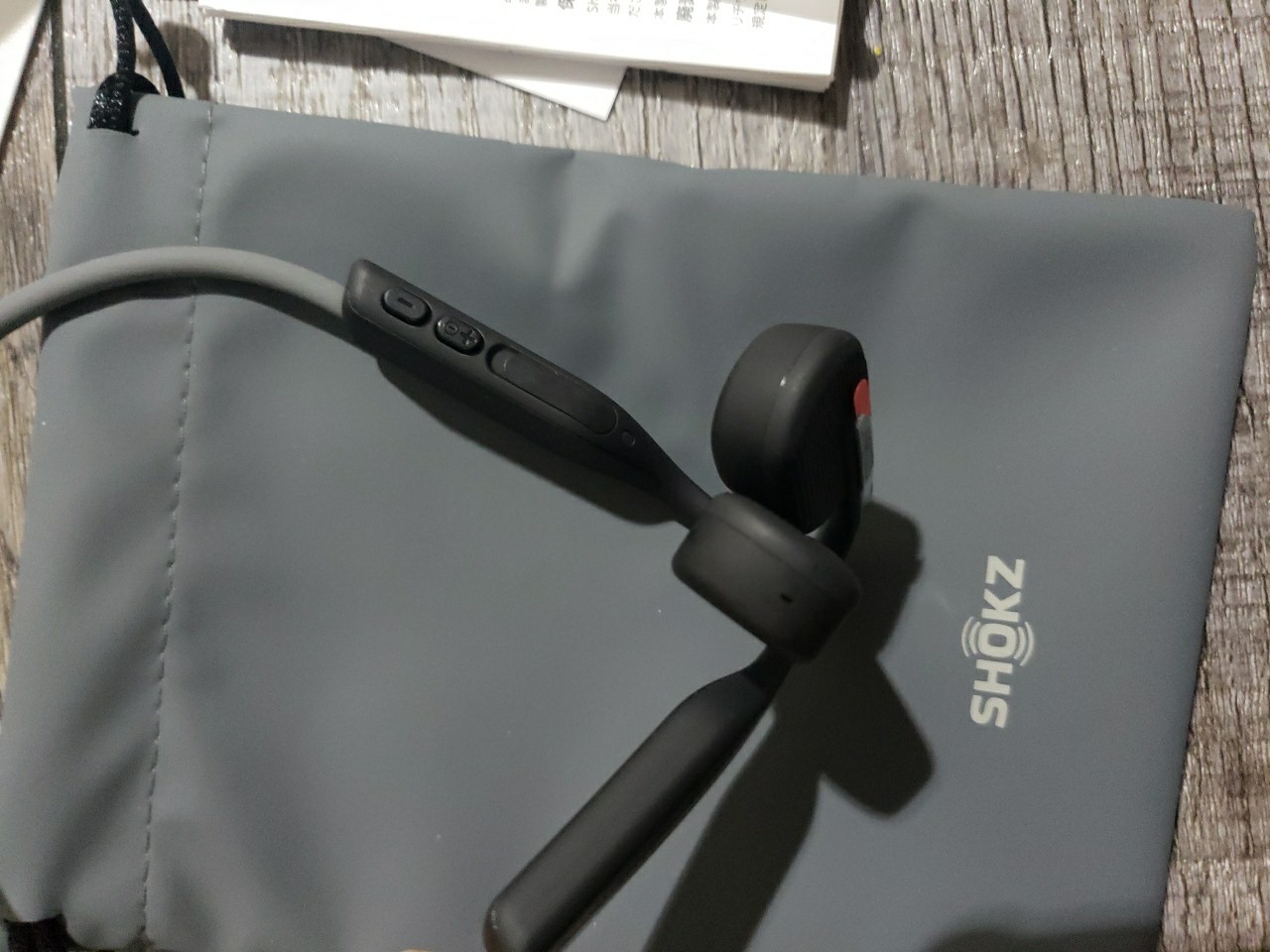 SHOKZ OpenMove Bluetooth Bone Conduction Sports Headphones S661, Grey