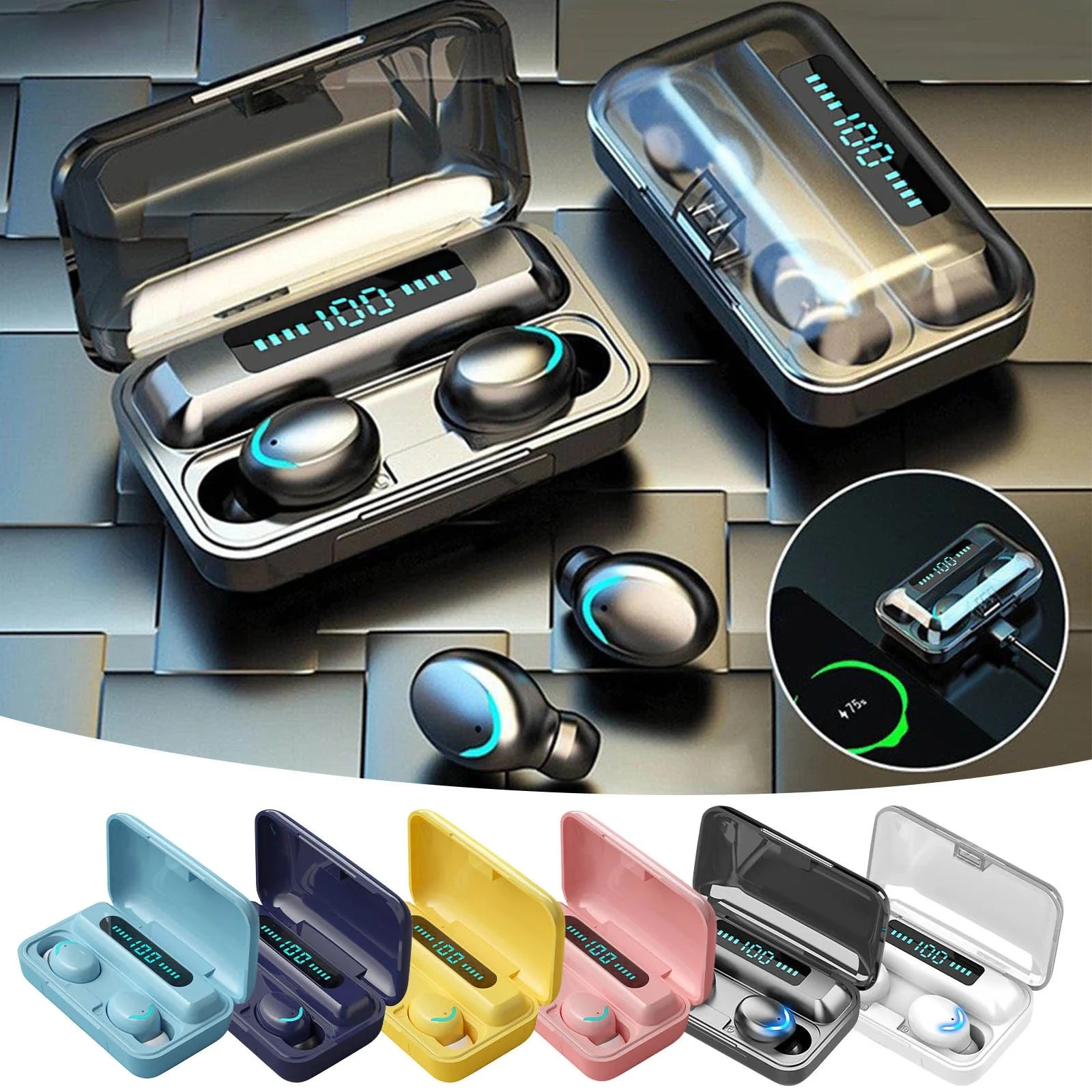 Anker P20i True WirelessEarbuds,10mmDrivers with Big Bass,Bluetooth 5.3,30H long