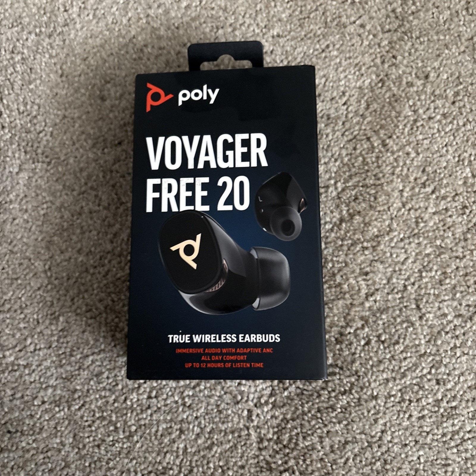 Poly Voyager Free 20 Black Earbuds + Basic Charge Case