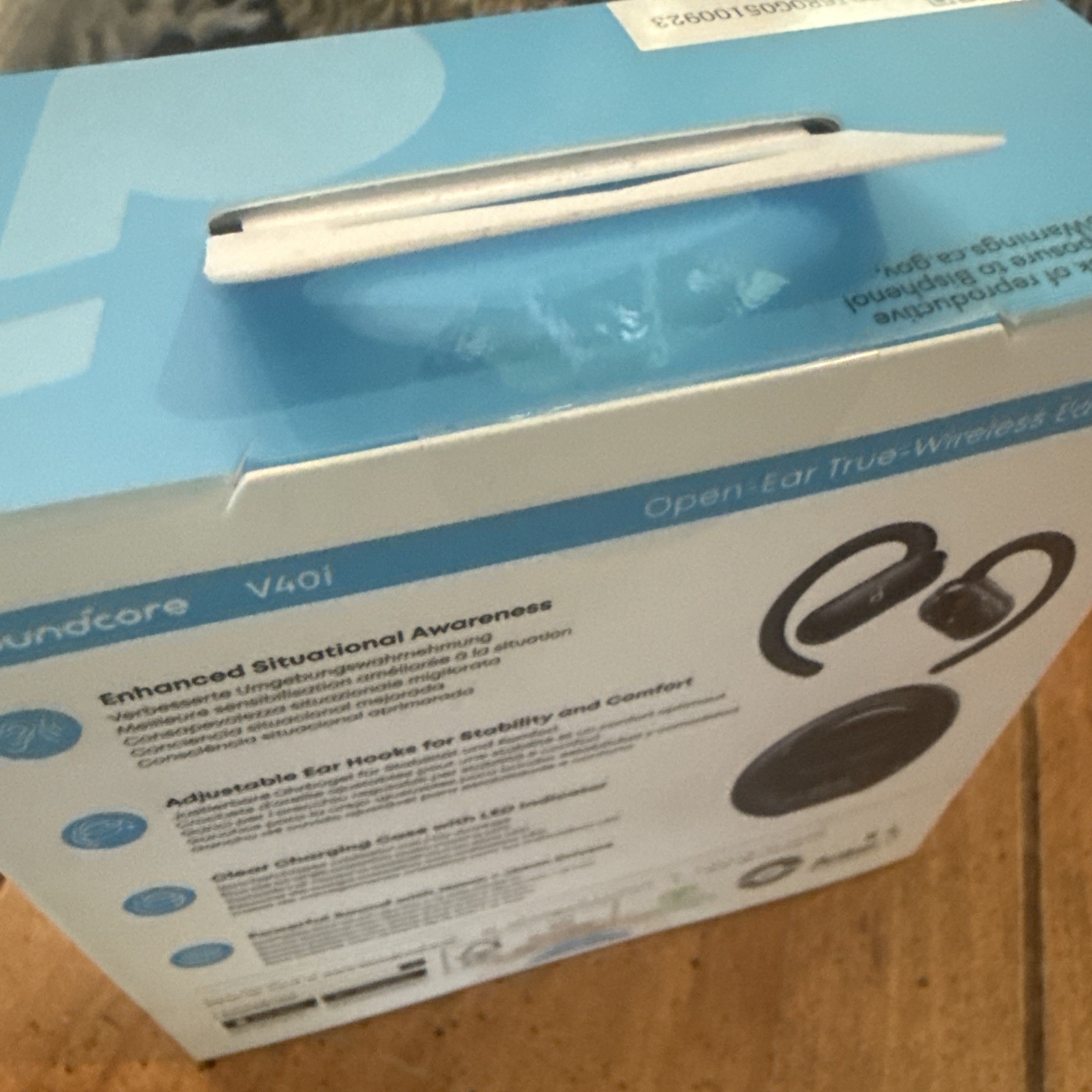 Soundcore V40i Open-Ear Earbuds Clip-On Headphones Breathable Comfort Free Ship