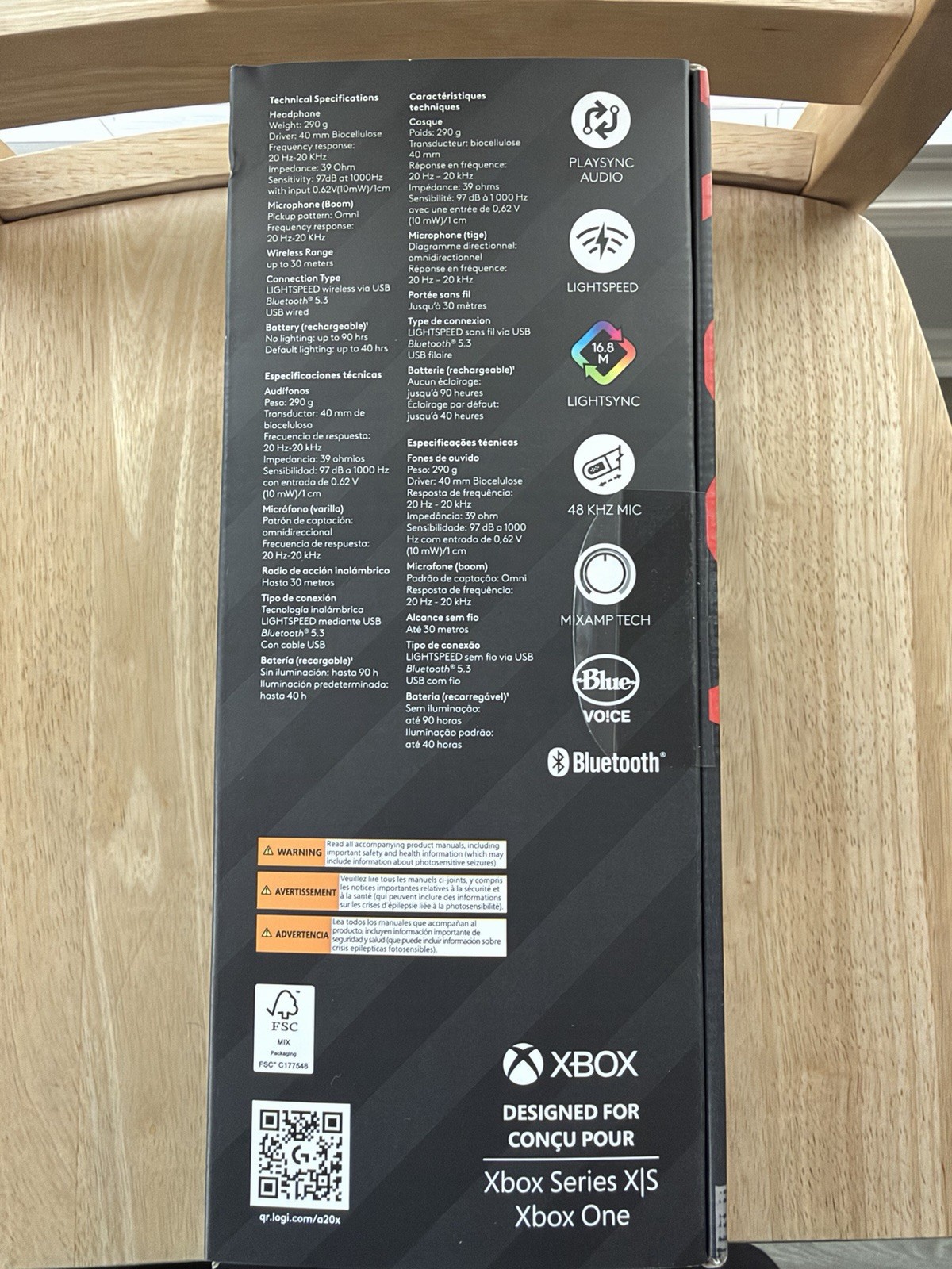 Logitech G Astro A20 X Light Speed Wireless Gaming Headset – New Sealed Box