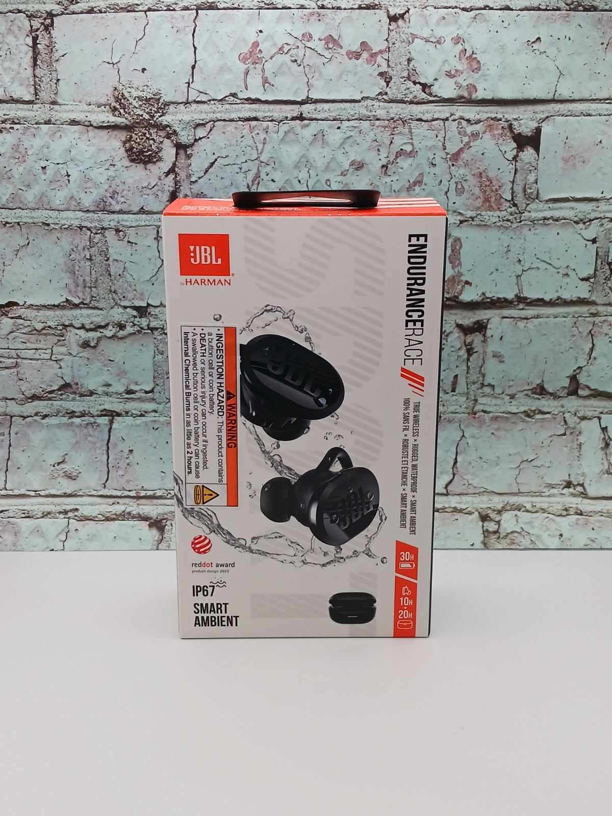 JBL Endurance Race TWS IP67 Waterproof Wireless Bluetooth Headset Earbuds Black
