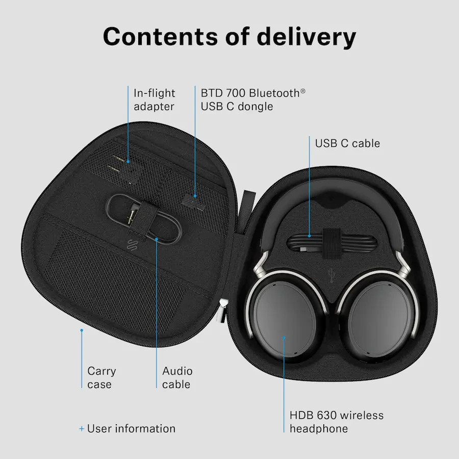NEW Sennheiser HDB 630 Wireless Over-Ear Headphones Hi-Res Audiophile READ Descr