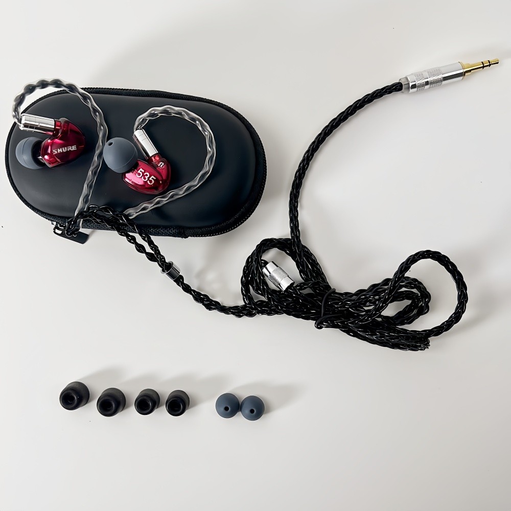 Shure SE535 Sound Isolating Noise Cancellation 3.5mm jack Earphones Black-Red