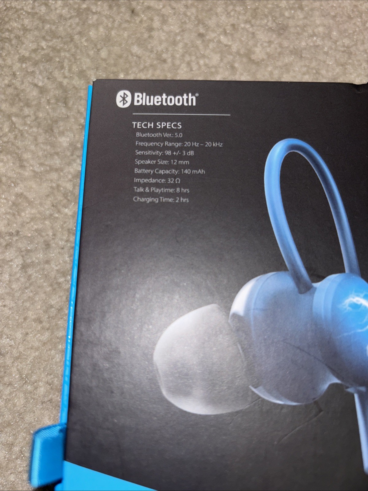Brookstone Flexvibe Wireless Neckband Earbuds Secure Fit Noise Reducing