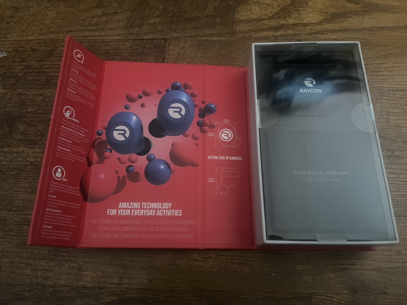 Raycon Everyday Earbuds Bluetooth Wireless with Microphone – RBE725-21E-BLU