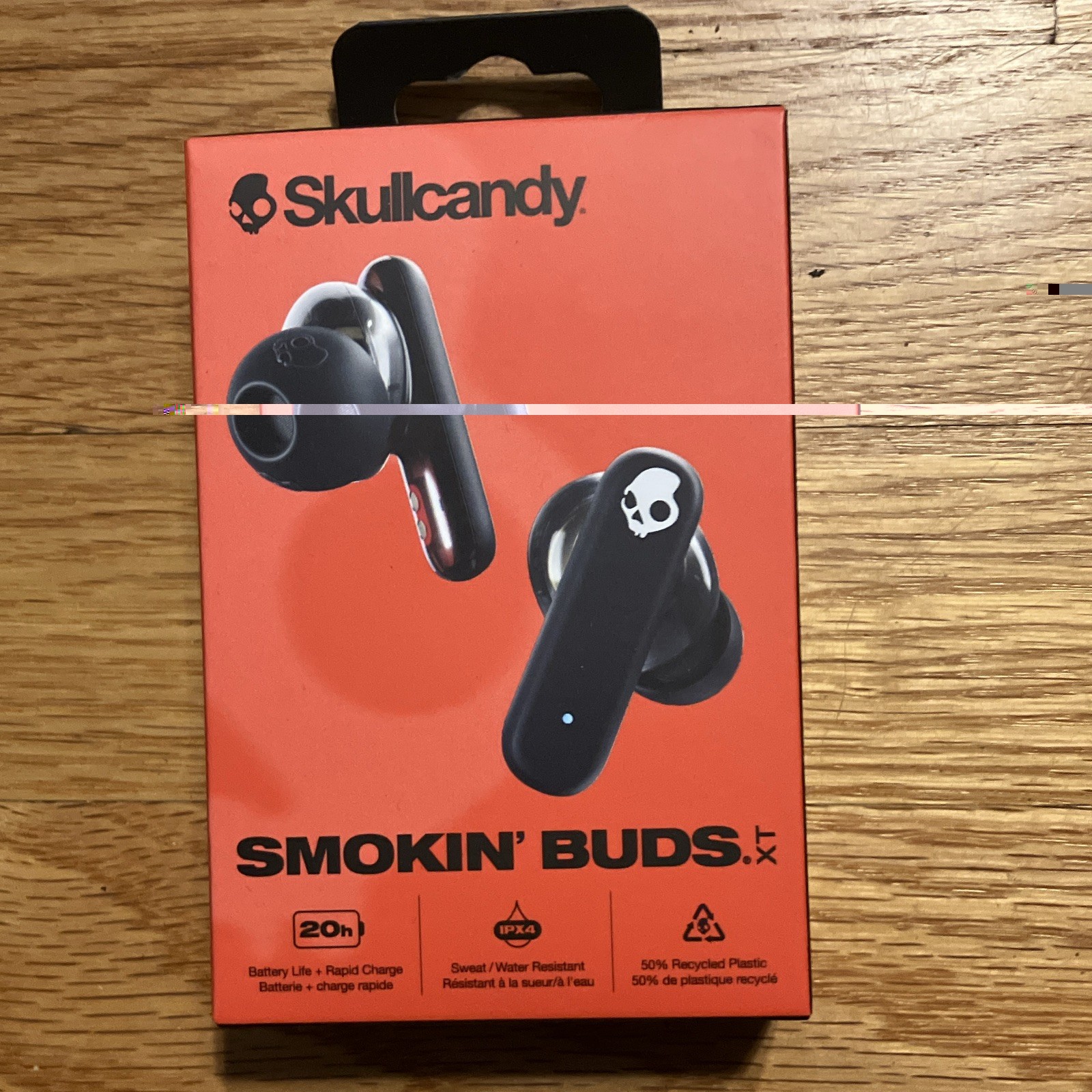 Skullcandy Smokin’ Buds XT True Wireless In-Ear Earbuds, Black, Bluetooth, Case