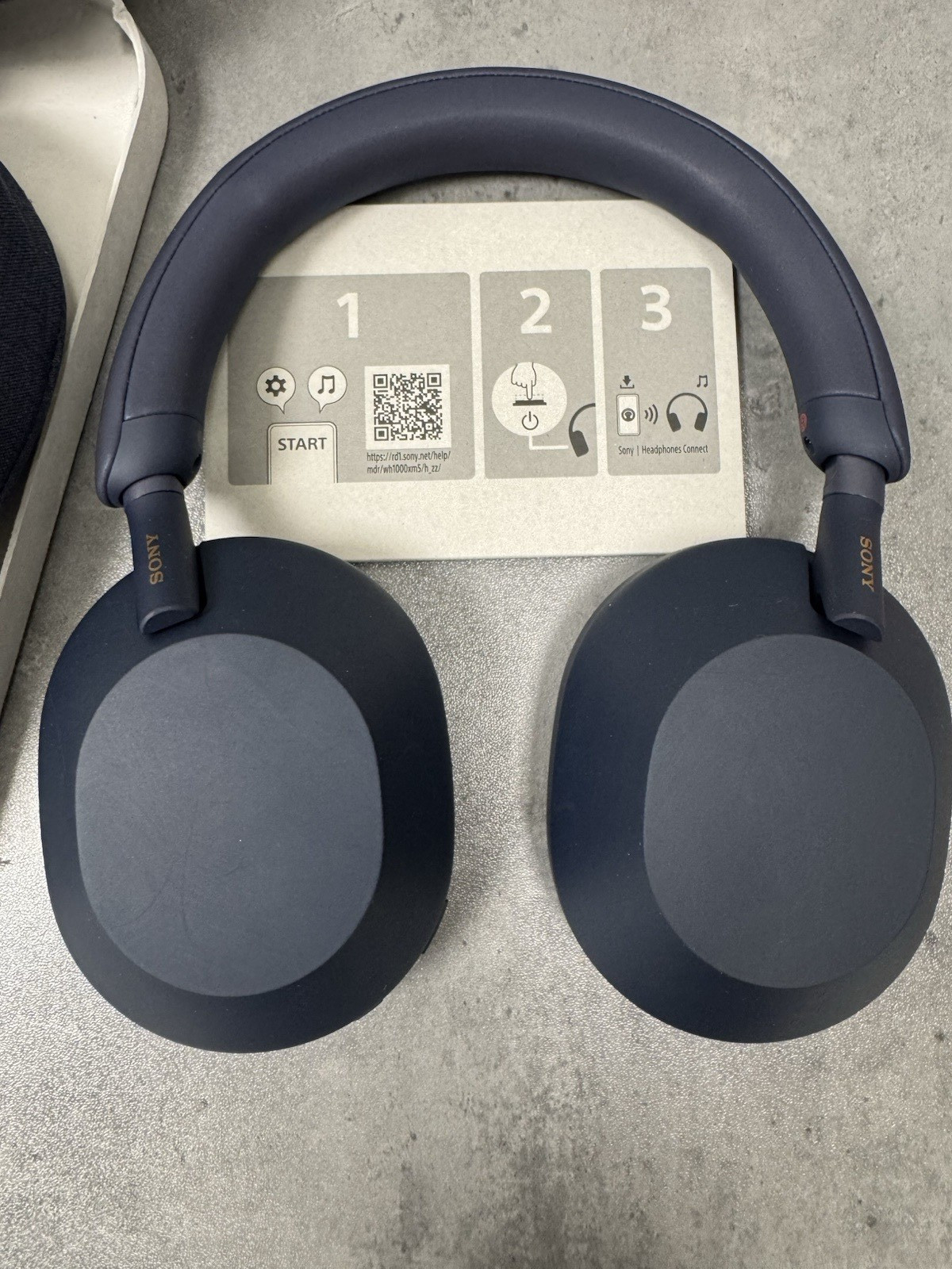 Sony WH-1000XM5/L Wireless Industry Leading Noise Canceling Headphones – Blue