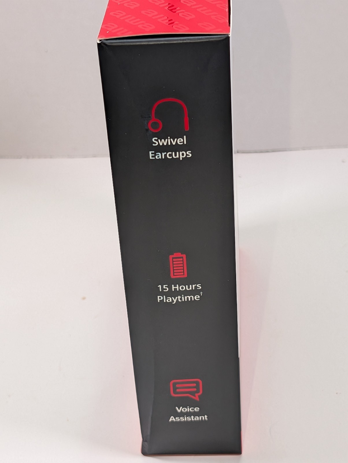 Aiwa Bluetooth Over-Ear Wireless Headphones w/ Adjustable Headband, 15H Playtime