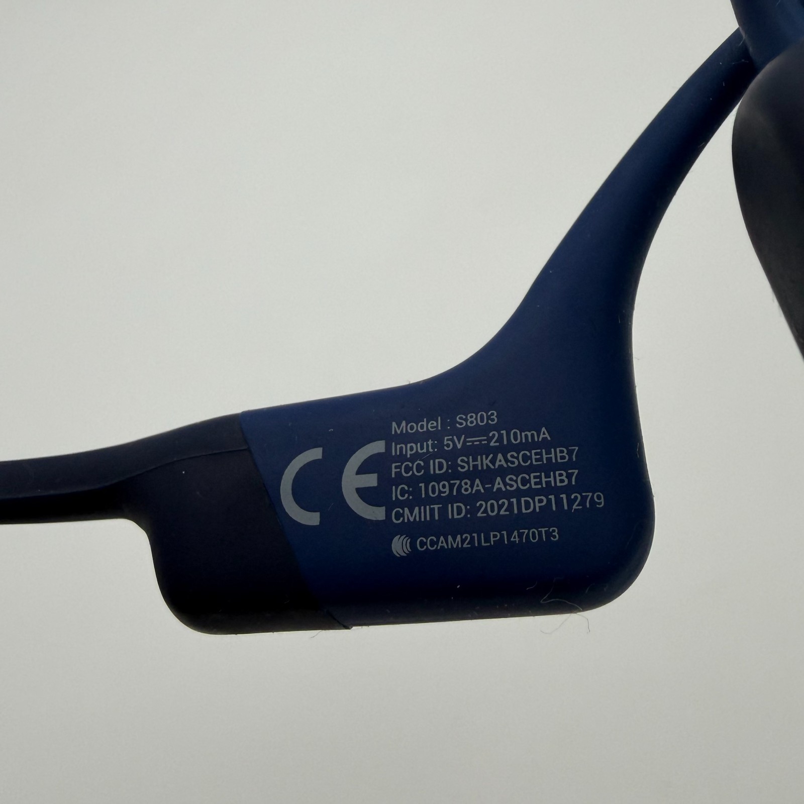 Shokz OpenRun Open-Ear (Behind the Neck) Bluetooth Headphones – Blue
