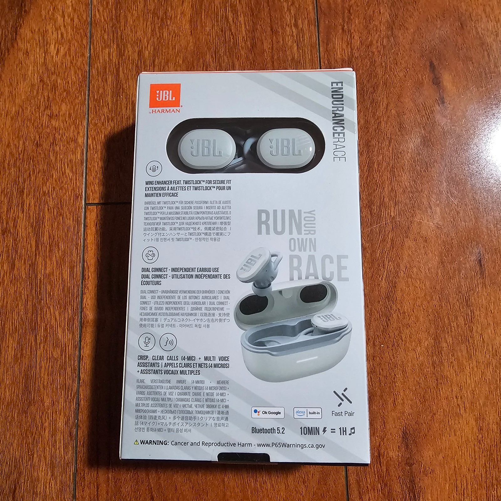 JBL Endurance Race Bluetooth Headphones JBLENDURACEWHTAM – White