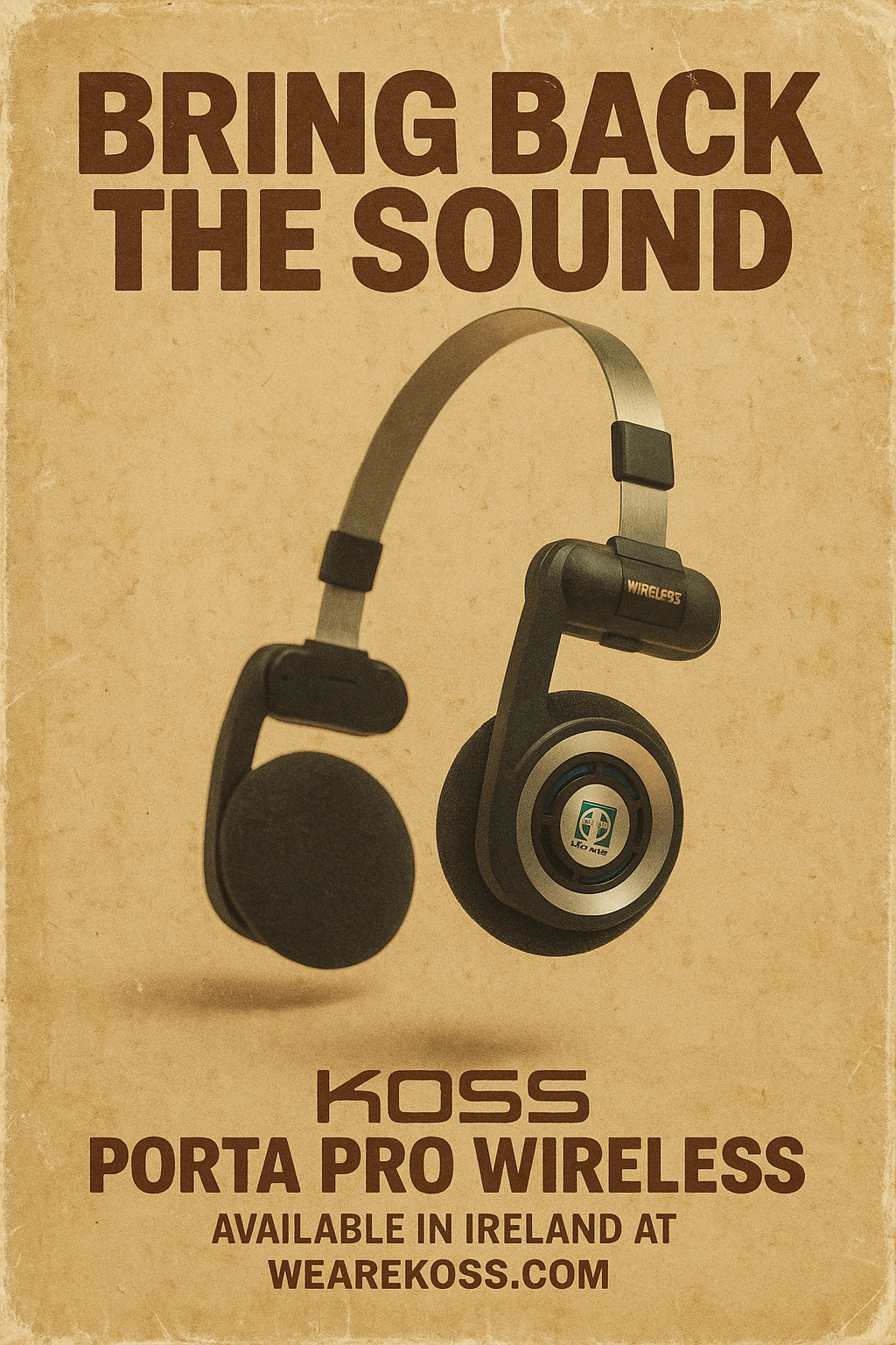 KOSS Porta Pro Wireless – Legendary 1984 Sound – Retro Audiophile Headphones