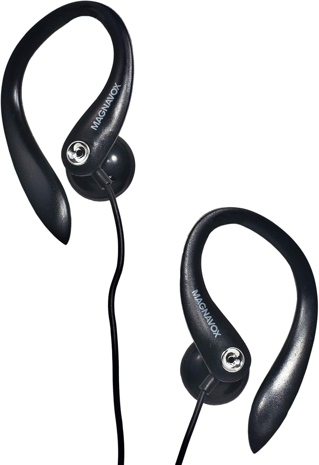 MHP4854-BK Earhook Earbuds with Microphone in Black | Available in Black & White