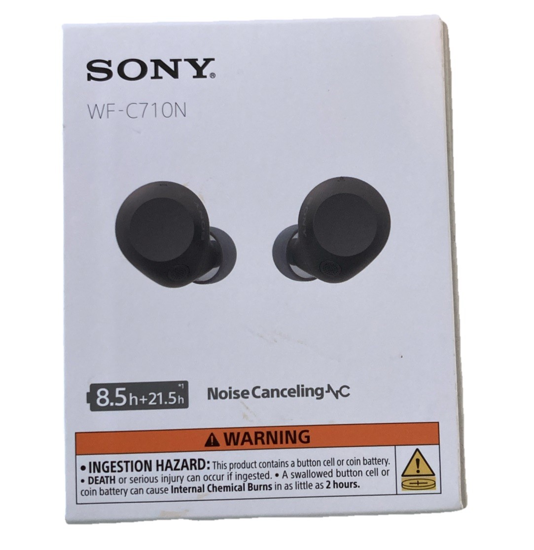 Sony WF-C710N/B Truly Wireless Noise Canceling Earbuds WF-C710N Black Headphones
