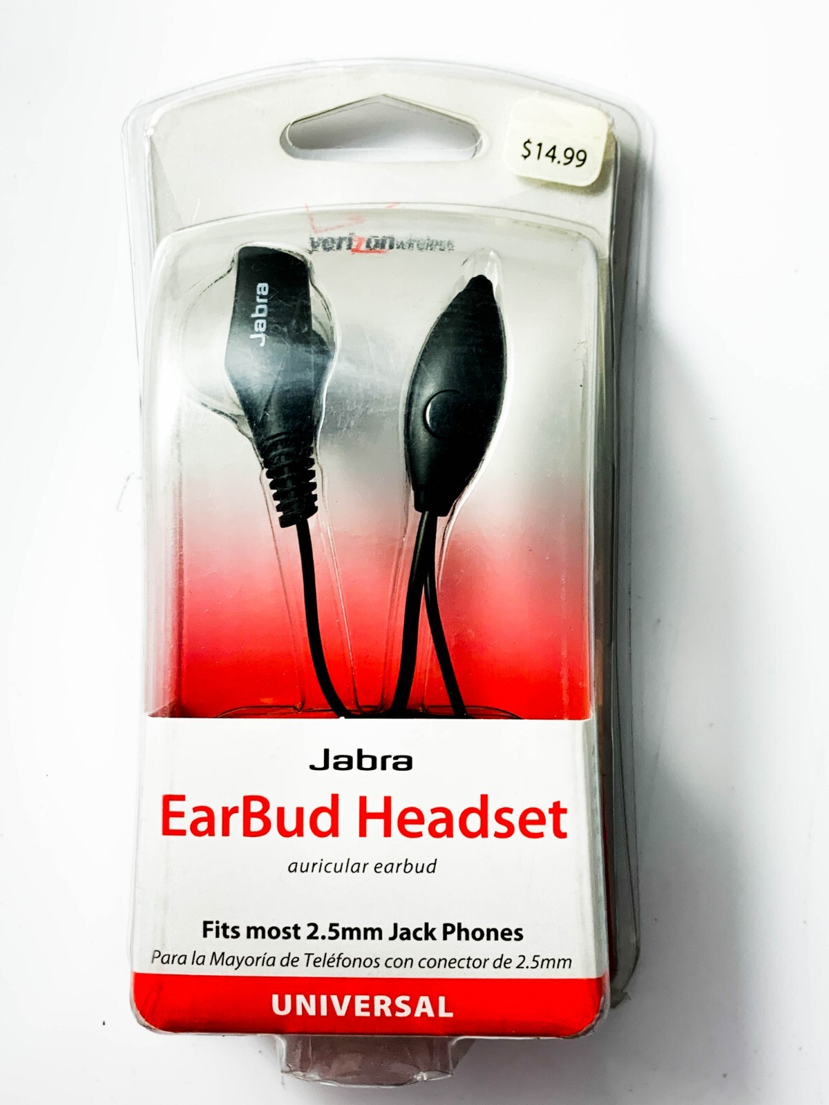 Jabra EarBud Wired Headset Corded Universal 2.5mm Jack Phones – Black