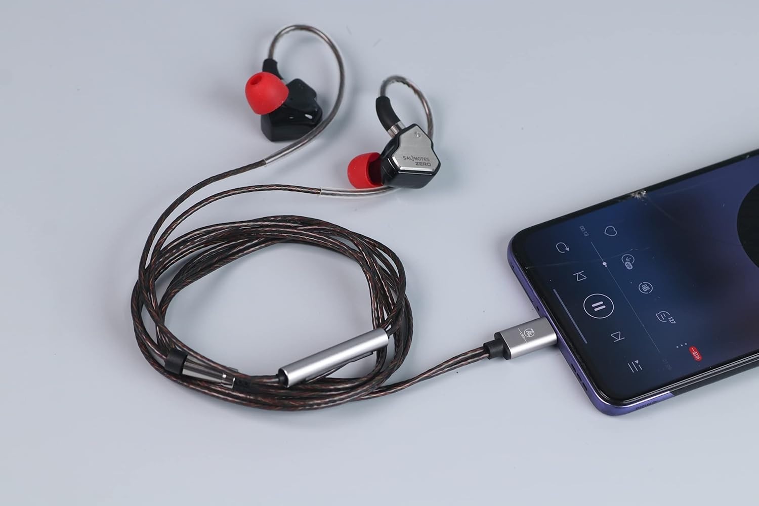 Salnotes Zero HiFi 10mm Dynamic Driver In-Ear Earphones with Detachable Cable