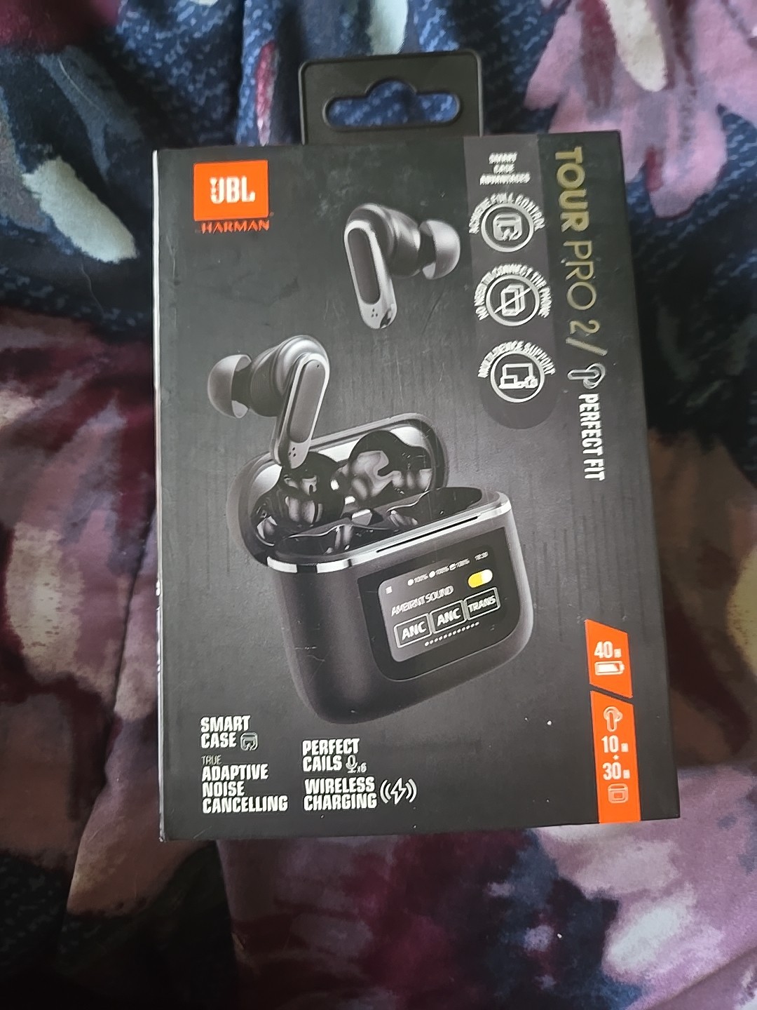 JBL Tour Pro 2 True Wireless Bluetooth In-Ear Headphones – Black
