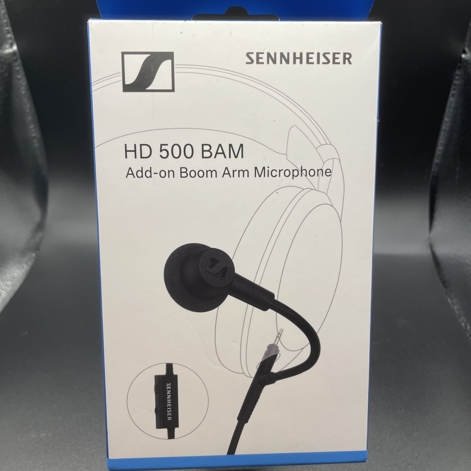 Sennheiser HD 500 BAM Boom Microphone 3.5mm Mute Volume Gaming. NEW