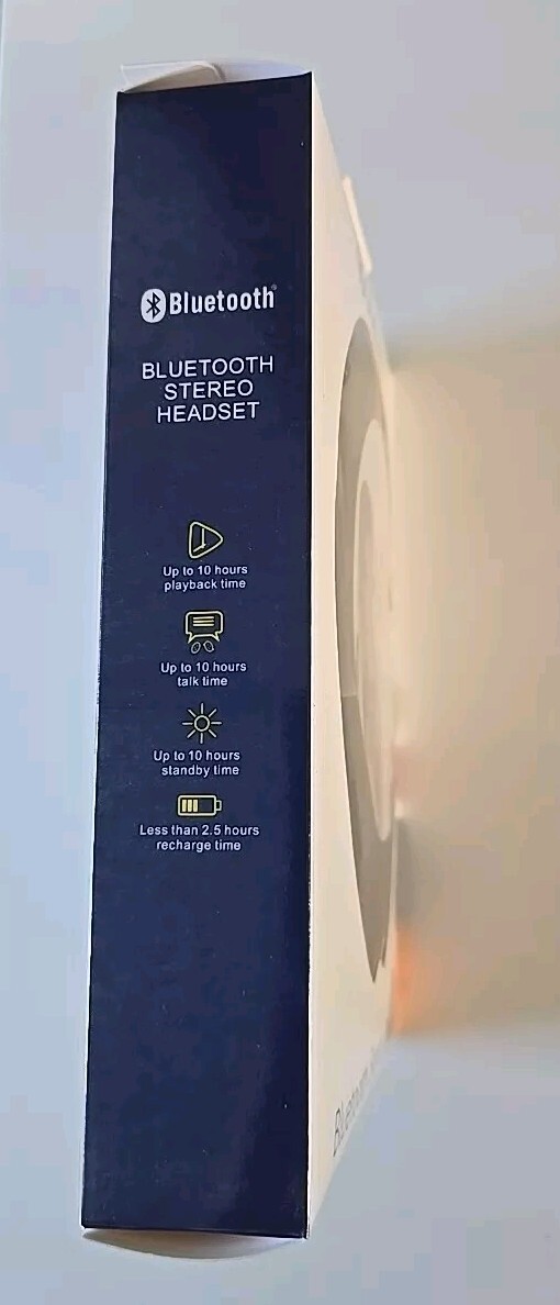 IBasics Bluetooth stereo headset New In Box! Phone Vibrate Alert 10 Hours