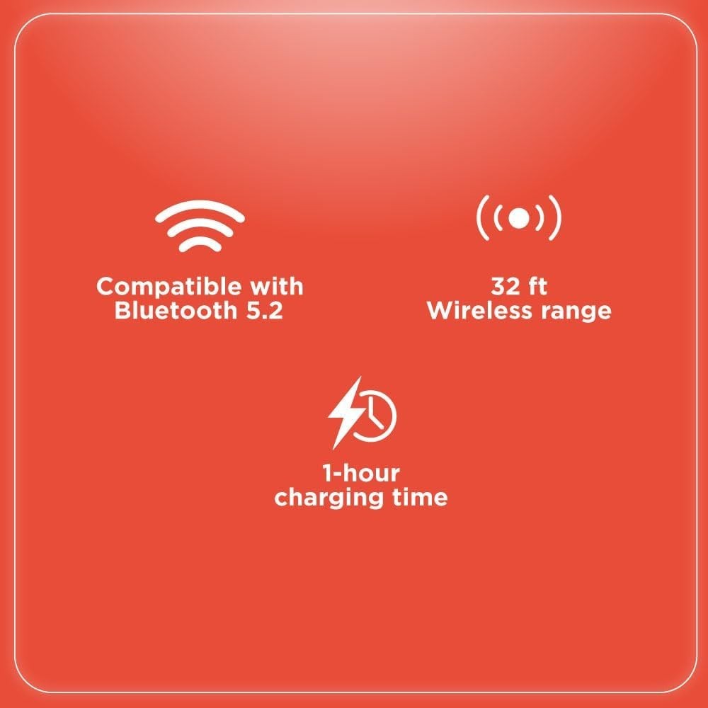 RadioShack Wireless Bluetooth Earbuds White, Noise Cancelling IPX5 400mAh
