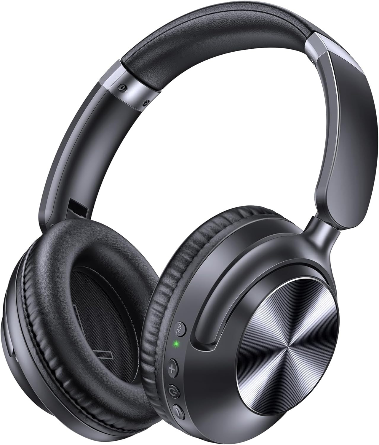 Hybrid Active Noise Cancelling Headphones 100H Playtime Wireless over Ear Blueto
