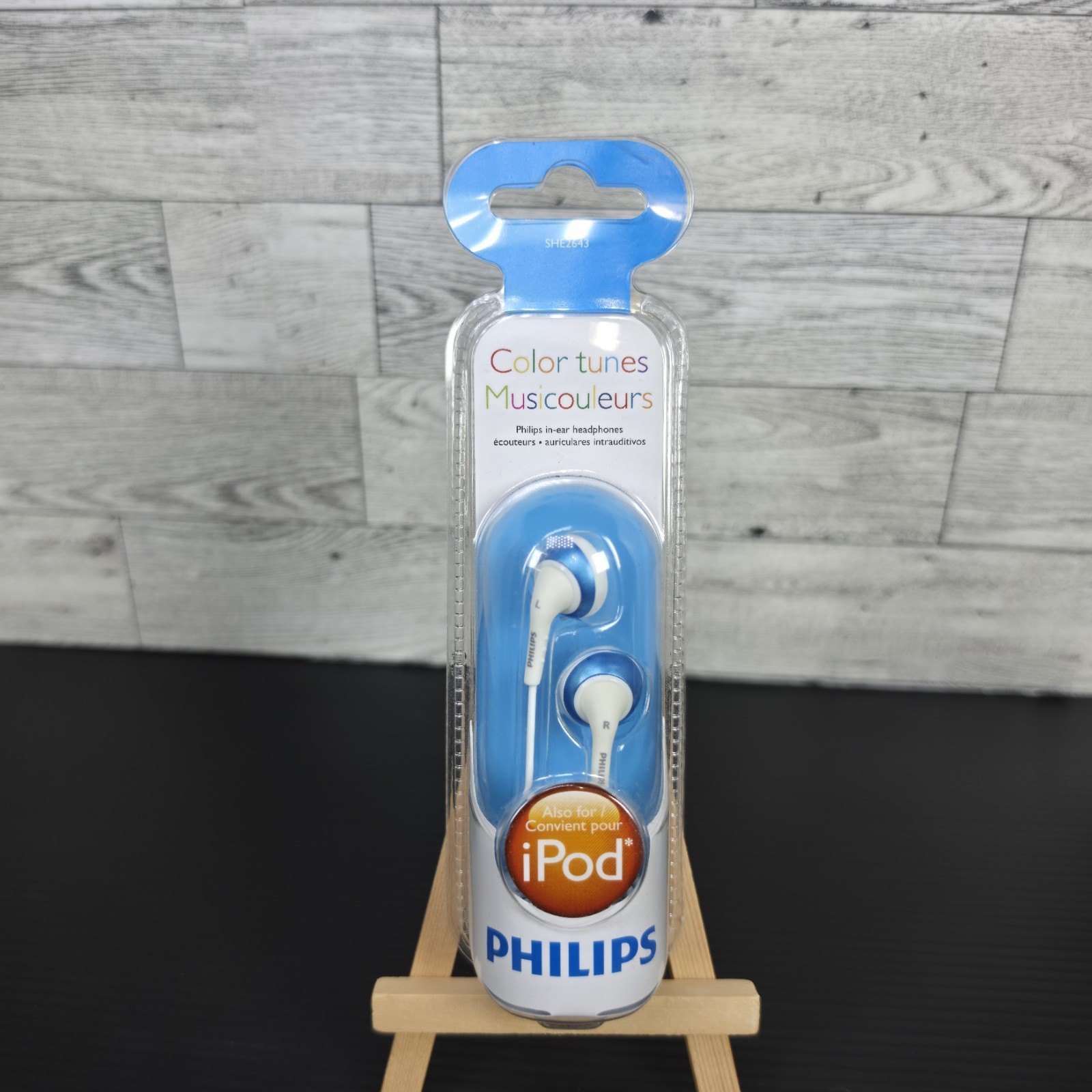 Vintage Philips Color Tunes EarBuds SHE2648 – Blue & White NEW SEALED
