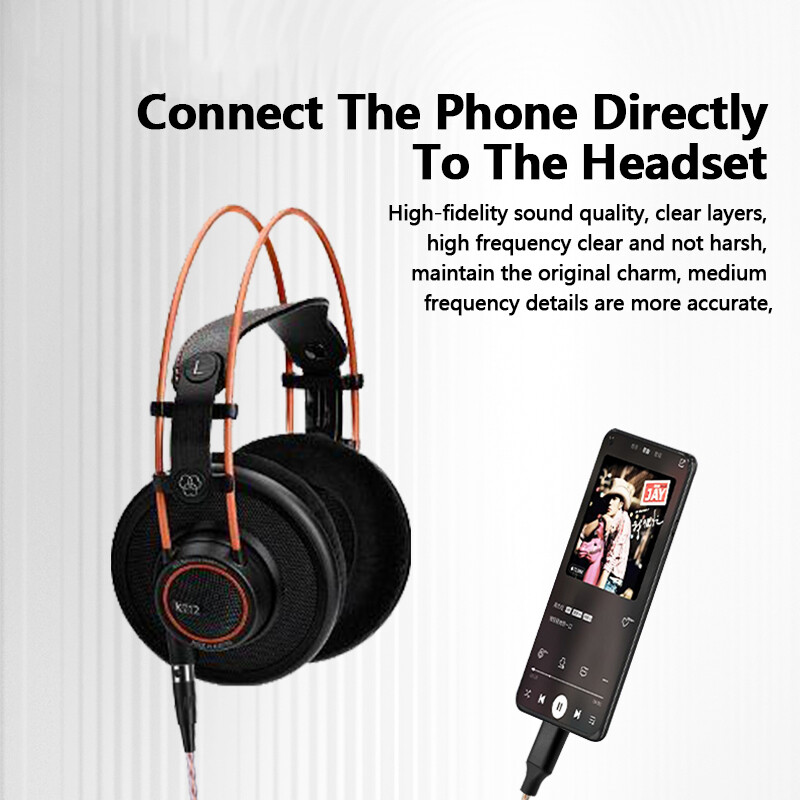 6N HiFi DAC Type C To 3 Pin Mini XLR Audio Cable For Beyerdynamic AKG Headphone