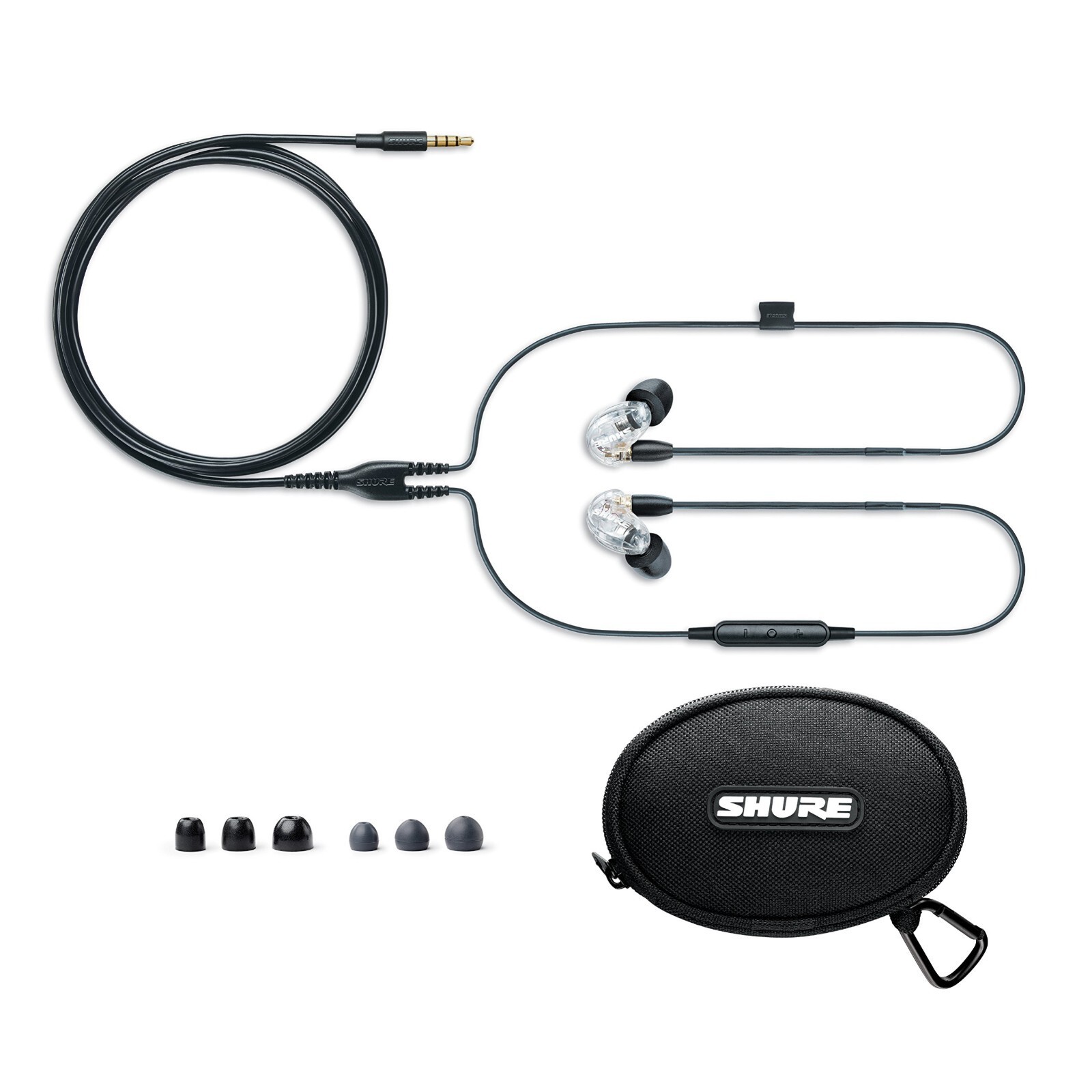 `Shure SE215 Wired Clear Earbuds Professional Sound Isolating In-Ear New