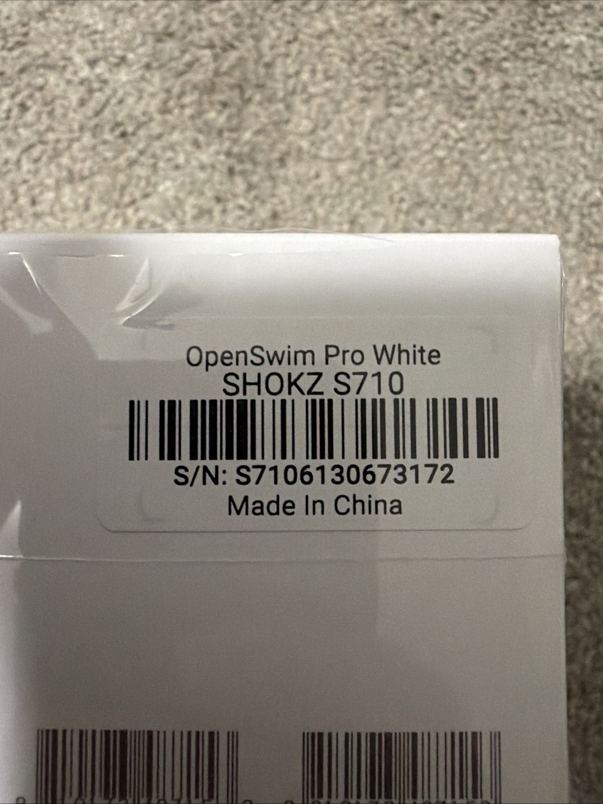 New Shokz OpenSwim Pro Bone Conduction Sport Headphones WHITE, Bluetooth + 32GB