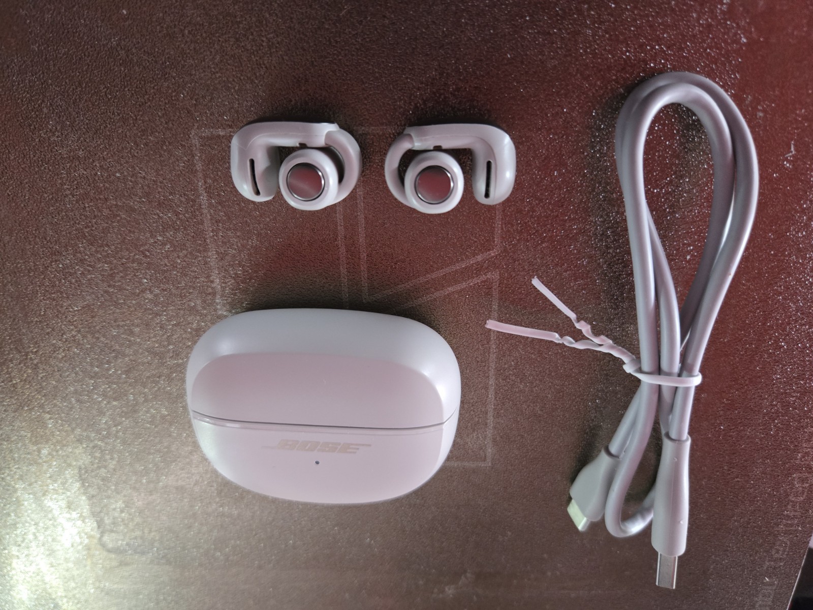 Slightly Used Bose Ultra Wireless Open Earbuds – White Smoke 438926