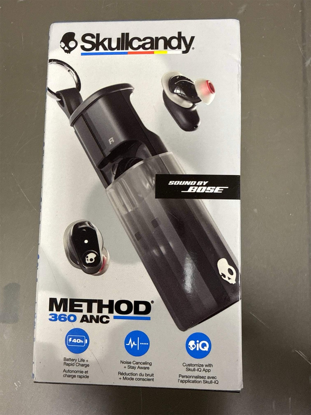 Skullcandy Method 360 ANC Wireless Earbuds, Sound by Bose, Bluetooth Headphones,