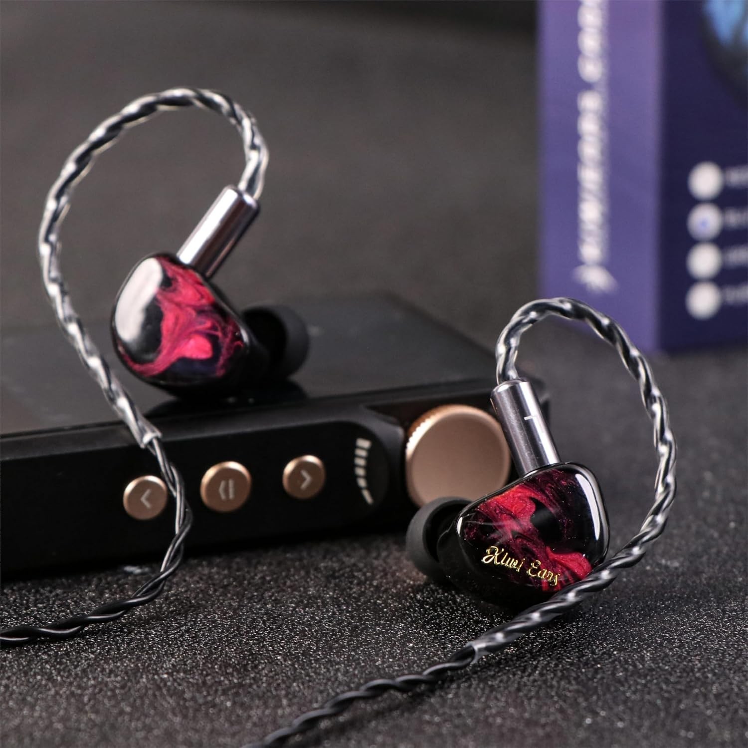 Audiophile-Grade 10mm Beryllium Dynamic Driver Earphones with Touch Control